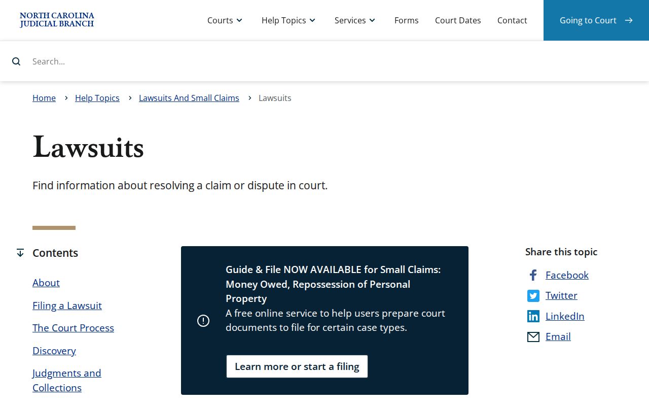 Transylvania civil docket North Carolina civil courts information